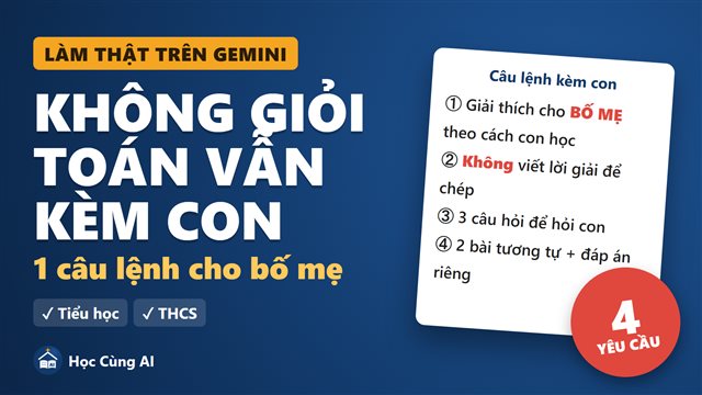 Bố mẹ không giỏi Toán vẫn kèm con được
